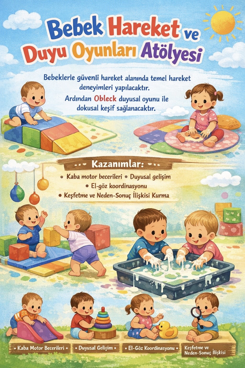 Bebek Hareket ve Duyu Oyunları Atölyesi (Mavi Atölye)