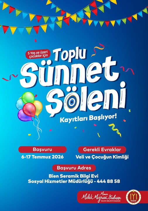 Bilecik Belediyesi'nden Toplu Sünnet Şöleni