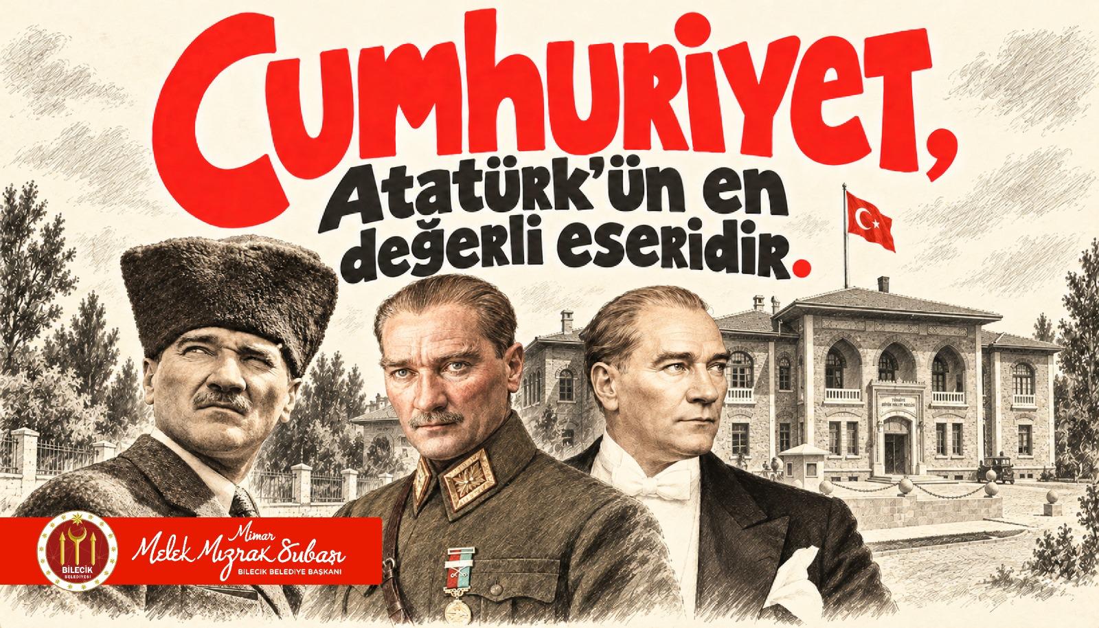 Belediye Başkanı Melek Mızrak Subaşı: Cumhuriyet Eşit ve Özgür Bir Geleceğe Duyduğumuz Ortak İnançtır''